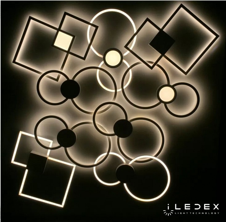 Накладной светильник iLedex Galaxy X046324 24W 3000K BK - 1