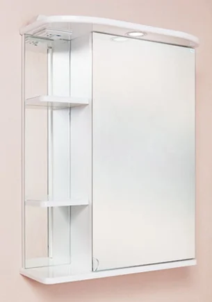 Зеркало-шкаф Onika Карина 55 R с подсветкой, белый  205513 - 1