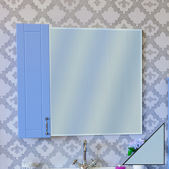 Зеркало-шкаф Sanflor Глория 85 L, серый С000005820 - 0