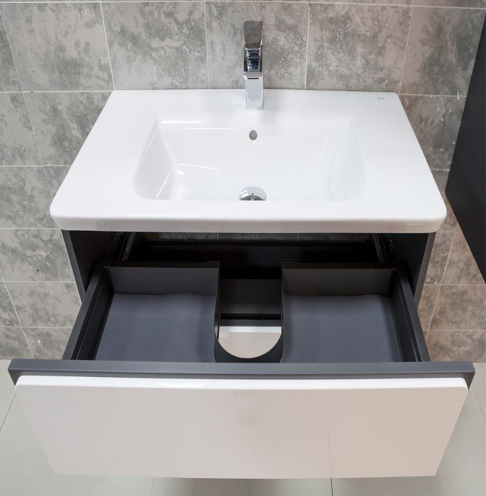 Мебель для ванной Roca Ronda 60 белый глянец, антрацит - 4