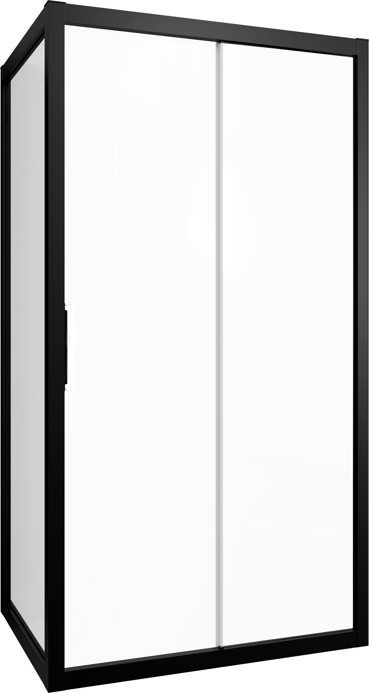 Душевой уголок STWORKI Эстерсунд DE019R90120200BLK 120x90 см профиль черный матовый, прозрачное стекло, прямоугольный 3GW065TTKK000 - 4