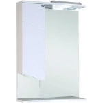 Зеркало-шкаф Onika Лайн 58 L с подсветкой, белый (205819)