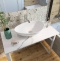 Мебель для ванной DIWO Элиста 100 белый мрамор, с раковиной Moduo 55 Leaf 555465 - 2