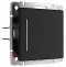 Выключатель сенсорый одноклавишный с подсветкой и функцией Wi-Fi, без рамки Werkel черные W4513008 - 1