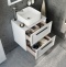 Мебель для ванной STWORKI Эстерсунд 60 белая матовая, монте тиберио с отверстием под смеситель в столешнице 459706 - 4