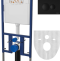 Комплект  Унитаз подвесной DIWO Анапа безободковый + Система инсталляции для унитазов DIWO 4501 с кнопкой смыва 7313 черный матовый 580584 - 2