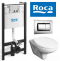 Комплект Roca Mateo 893100010 подвесной унитаз + инсталляция + кнопка - 0