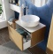 Мебель для ванной STWORKI Ноттвиль 60 дуб верона, с отверстием под смеситель, подвесная (комплект, гарнитур) 414393 - 4