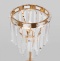 Настольная лампа декоративная Eurosvet Elegante 01136/1 золото/прозрачный хрусталь Strotskis - 1