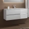 Комплект мебели Sanvit Кубэ-2 100 белый глянец - 1