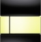 Кнопка смыва TECE Square Urinal 9242808 черное стекло, кнопка золото - 0