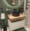 Мебель для ванной STWORKI Ольборг 80 столешница дуб французский, без отверстий, с тумбой 80, с раковиной BOCCHI Vessel черной 483333 - 2