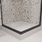 Душевой уголок STWORKI Дублин 90x90 см профиль черный матовый, прозрачное стекло, квадратный 3GW071TTKK000 - 4