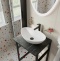 Мебель для ванной DIWO Элиста 60 чёрный мрамор, с раковиной Moduo 55 Leaf подвесная, в стиле лофт (гарнитур, мебель) 554847 - 2