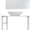 Мебель для ванной DIWO Элиста 100 белый мрамор, с раковиной Moduo 55 Leaf 555465 - 3