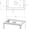 Мебель для ванной STWORKI Ноттвиль 60 бежевый шелк, без отверстия под смеситель 428595 - 4