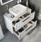 Мебель для ванной STWORKI Эстерсунд 90 белая матовая, монте тиберио с отверстием под смеситель в столешнице 460326 - 6
