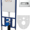 Комплект  Унитаз подвесной DIWO Анапа безободковый + Система инсталляции для унитазов DIWO 4501 с кнопкой смыва 7322 хром 580588 - 2