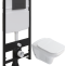 Комплект Унитаз подвесной STWORKI Дублин SETK3504-0605 с микролифтом + Система инсталляции для унитазов EWRIKA ProLT 0026-2020 с кнопкой смыва 0044 черной матовой 559907 - 0