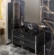 Шкаф-пенал Armadi Art Monaco подвесной черный глянец - хром 868-BCR - 1