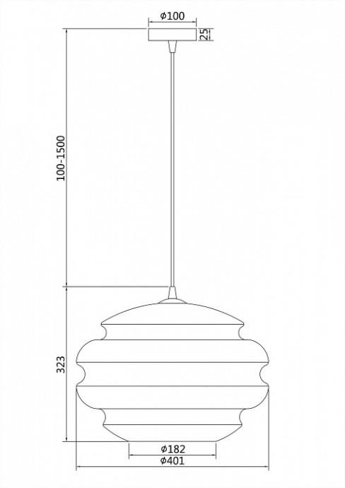Подвесной светильник Maytoni Ruche P078PL-01CG - 1