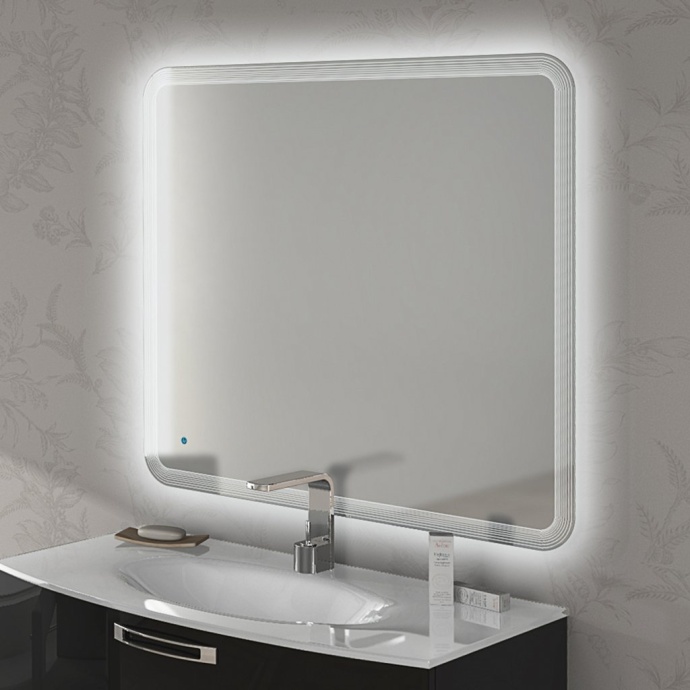 Зеркало Cezares 44996 c LED-подсветкой touch system 100х90 - 0
