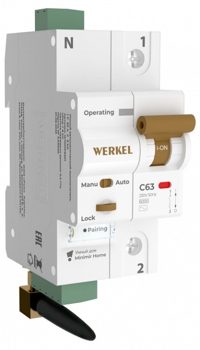 Автоматический выключатель 1P с Wi-Fi Werkel  W1001P6301 - 0