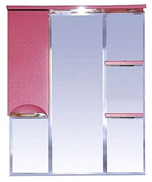Зеркало Misty Жасмин 85 с подсветкой, розовый L П-Жас02085-122СвЛ - 0