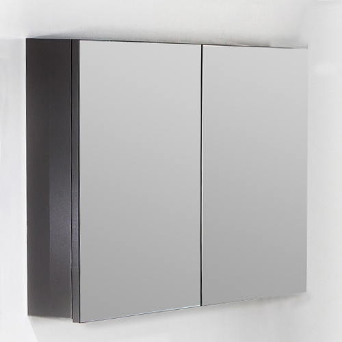 Зеркало-шкаф Armadi Art Vallessi 100 с подсветкой черный  546-A glossy - 0