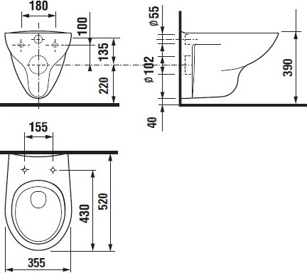 Комплект Унитаз подвесной Roca Mateo 346200000 с микролифтом + Система инсталляции для унитазов DIWO 4501 + Кнопка смыва DIWO 7322 хром 578009 - 8