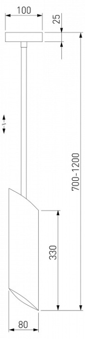 Светильник на штанге Eurosvet Dome 50245/1 черный - 2