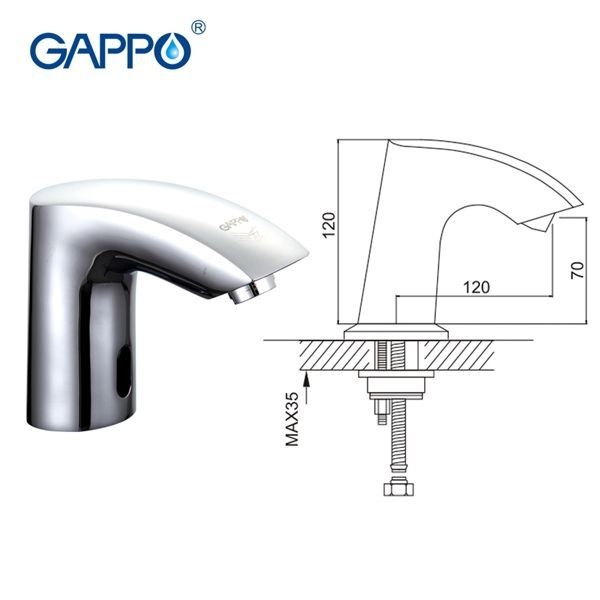 Смеситель для раковины Gappo хром глянцевый G518 - 6