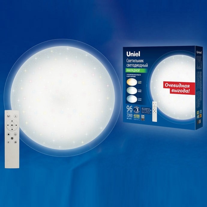 Потолочный светодиодный светильник Uniel ULI-D214 96W/SW/50 Saturn UL-00005017 - 0