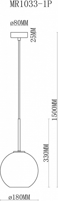 Подвесной светильник MyFar Stiven MR1033-1P - 3