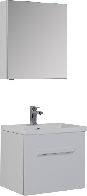 Мебель для ванной Aquanet Порто 60 белая - 0