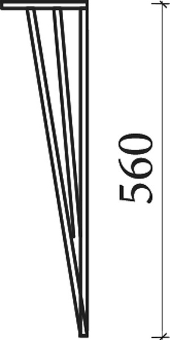 Ножки для тумбы Armadi Art Lucido 56 хром 775-056-CR - 3