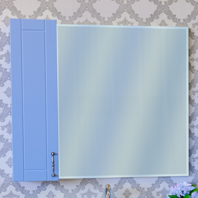 Зеркало-шкаф Sanflor Глория 85 L, голубой С000005831 - 0