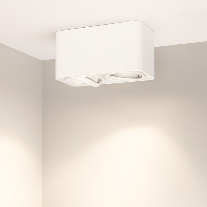 Потолочный светодиодный светильник Arlight SP-Cubus-S195x100-2x8W Warm3000 036058 - 1