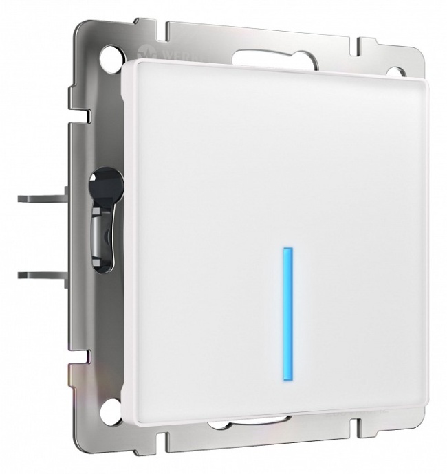 Сенсорный выключатель одноклавишный с функцией Wi-Fi Werkel белый W4510601 4690389171161 - 0